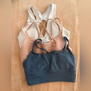 Bundle of 3 sports bras (TNA & Lululemon)